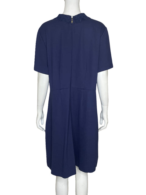 Vestido Draper James Cuello Encaje Azul - Talla XXL