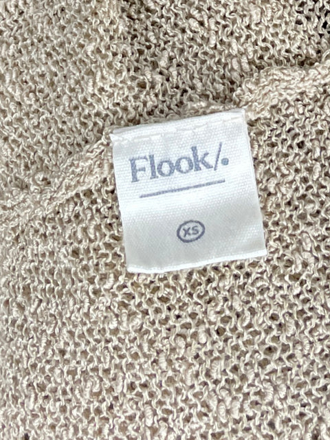 Vestido Flook Sin Mangas Maxi Beige-Talla XS