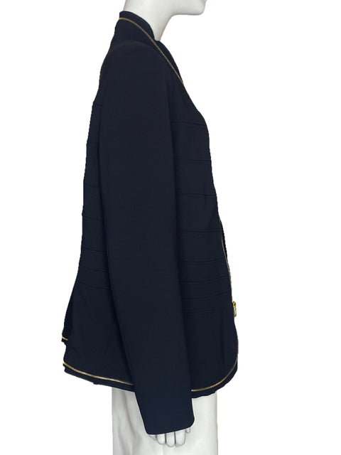 Chaqueta Escada Rayas Azul - Talla 46