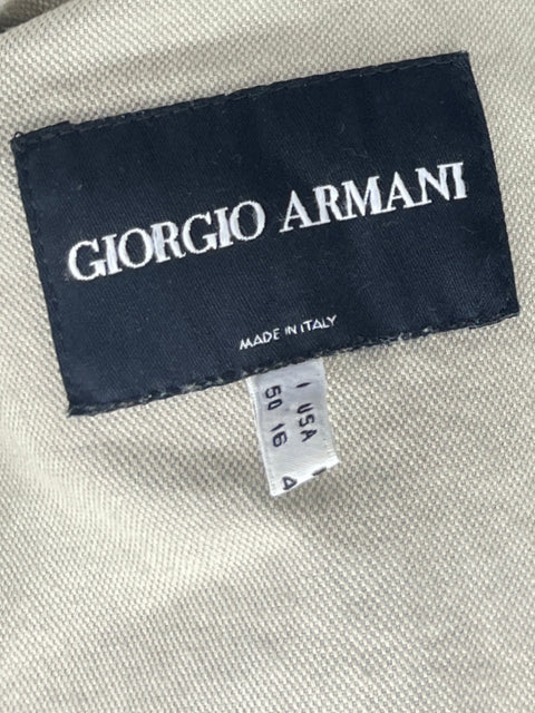Chaqueta Giorgio Armani Bolsillos Beige - Talla 16