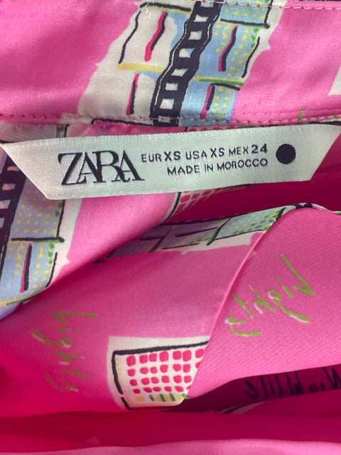 Camisa Zara Oversized Rosado-Talla XS