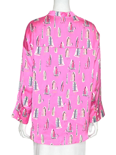 Camisa Zara Oversized Rosado-Talla XS
