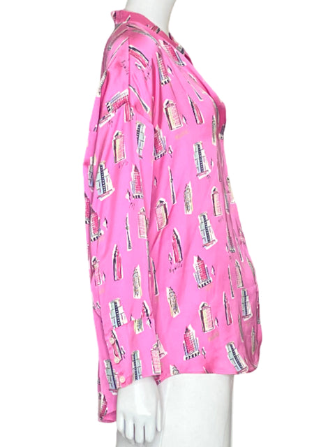 Camisa Zara Oversized Rosado-Talla XS