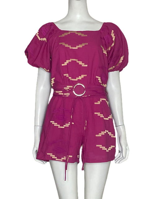 Romper Bonage Mangas Puff
Bordado Rosado-Talla S