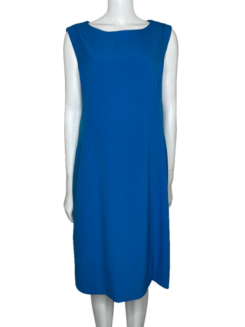 Vestido Kasper Sin Mangas Azul-Talla 18
