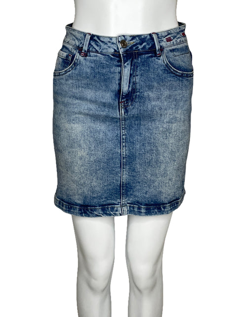 Falda Esprit Denim Bolsillos Azul-Talla 6