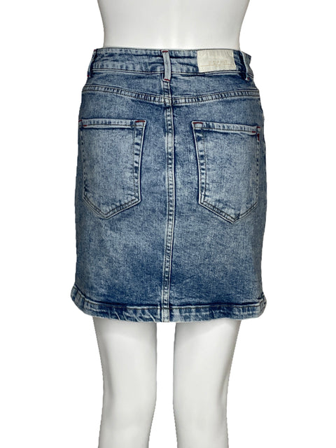 Falda Esprit Denim Bolsillos Azul-Talla 6