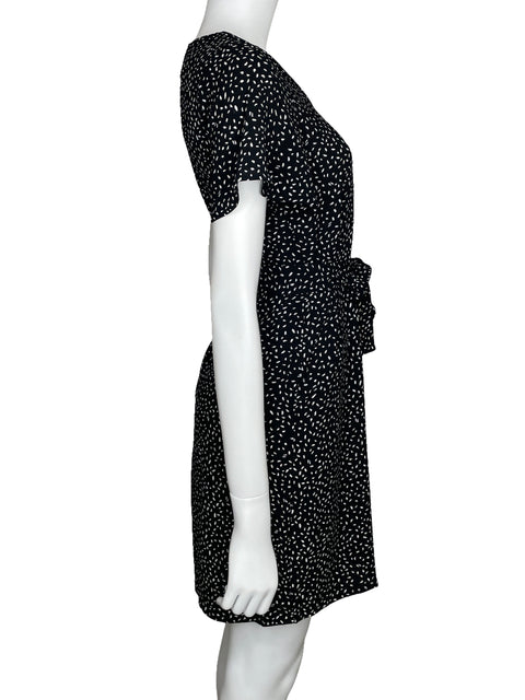 Vestido Vero Moda Estampado Manga Corta Negro-Talla XS