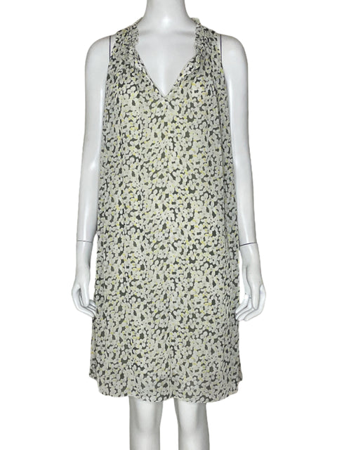 Vestido Comptoir Des Cotonniers Mini Floral Verde-Talla XS