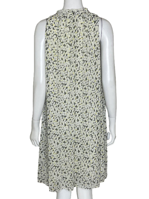 Vestido Comptoir Des Cotonniers Mini Floral Verde-Talla XS