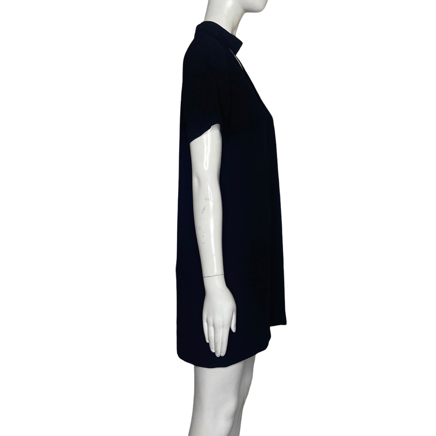 Vestido Zara Cuello V Negro-Talla XS