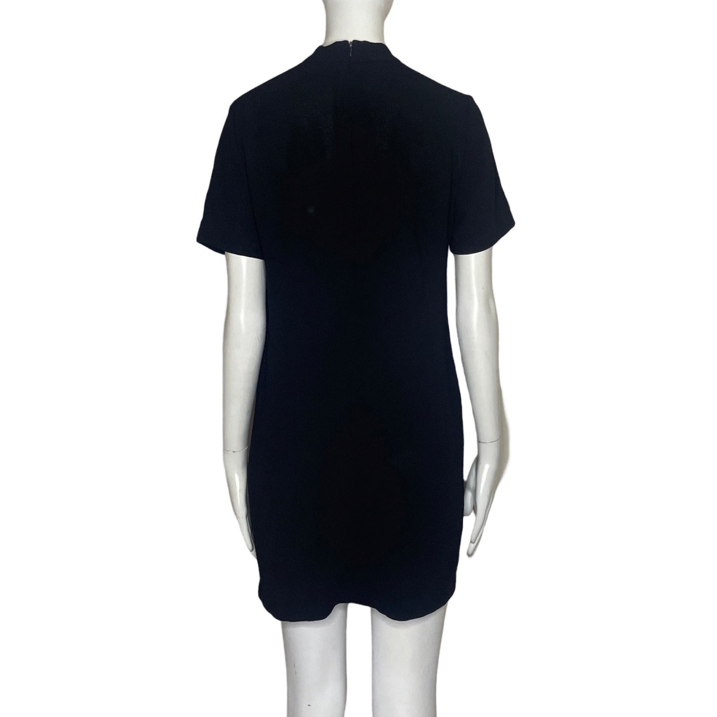 Vestido Zara Cuello V Negro-Talla XS