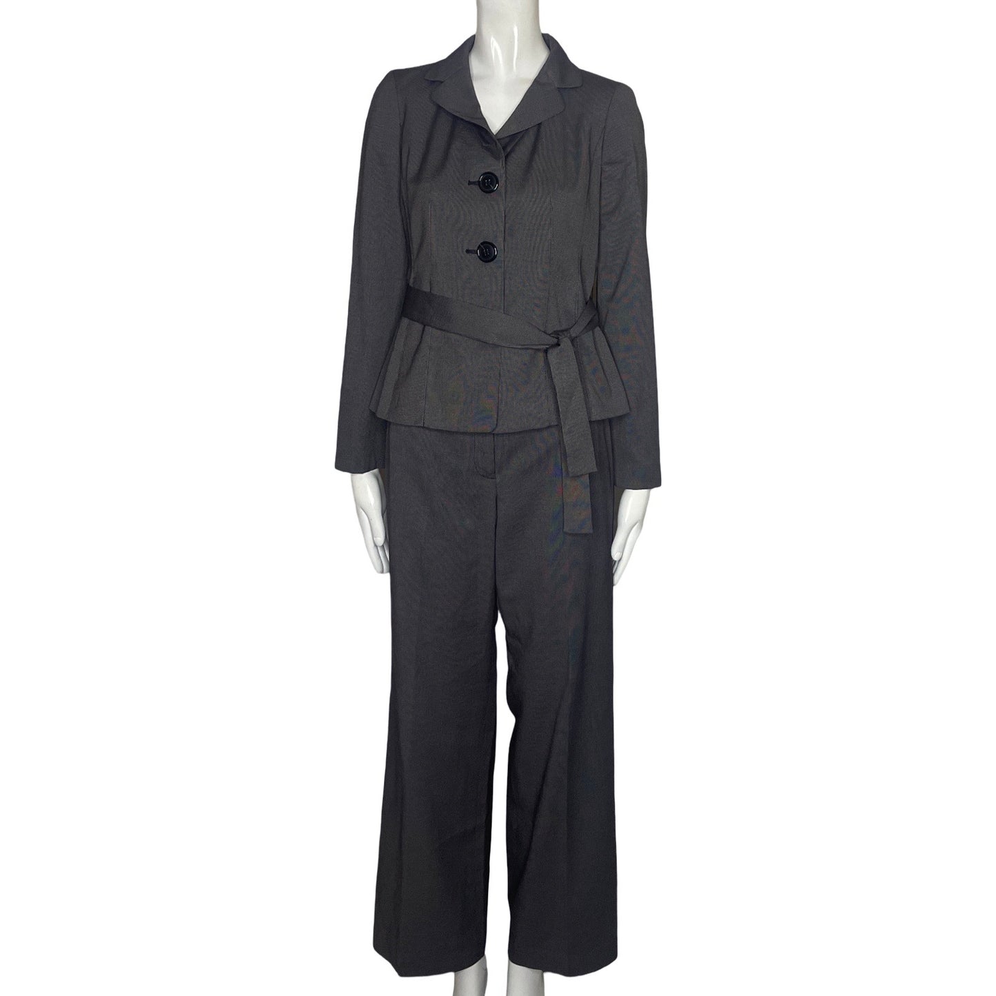 Set Ann Taylor Botones Gris-Talla 2
