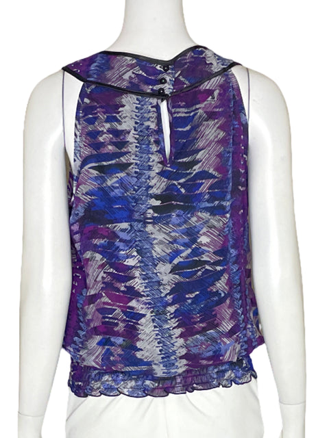 Blusa BCX Halter Estampado Morado - Talla M