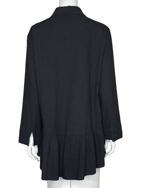 Camisa Tesoro TPS Mangas Larga Negro - Talla XXL