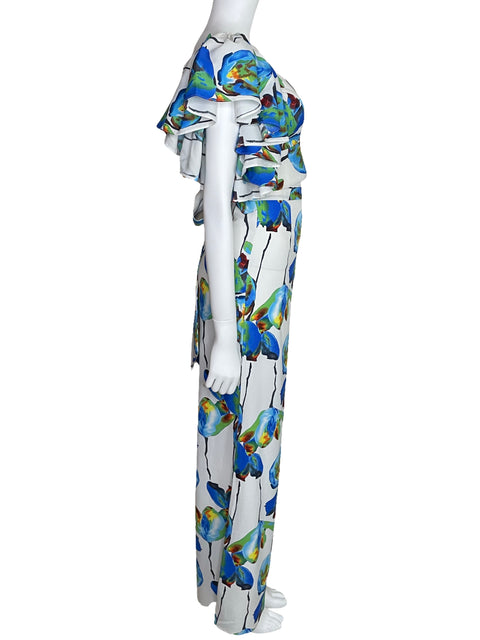 Set Andrea Ayala Estampado Vuelos Blanco-Talla U
