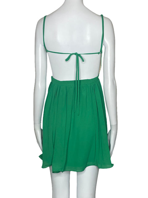 Vestido Miss Avenue Mini Encaje Verde-Talla M