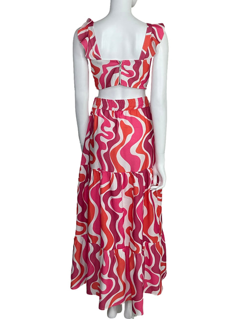 Set Egoiste Top+Falda Rojo-Talla P