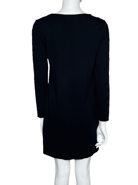 Vestido Tahari Mini Encaje Negro-Talla S