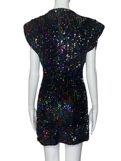 Vestido HYFVE Mini Lentejuelas Negro-Talla L