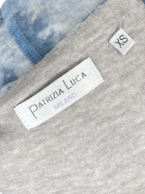 Blusa Patrizia Luca Fluida Azul-Talla XS