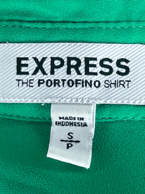 Camisa Express Cuello V Bolsillo Verde-Talla S