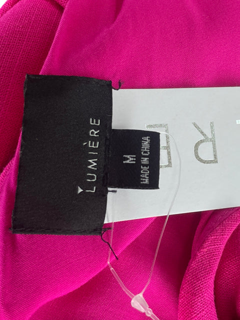 Vestido Lumiere Drapeado Rosado-Talla M