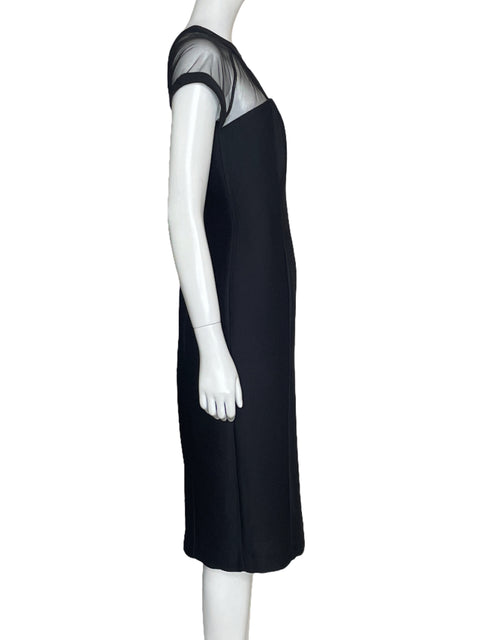Vestido Maggy London Transparencia Negro-Talla 8