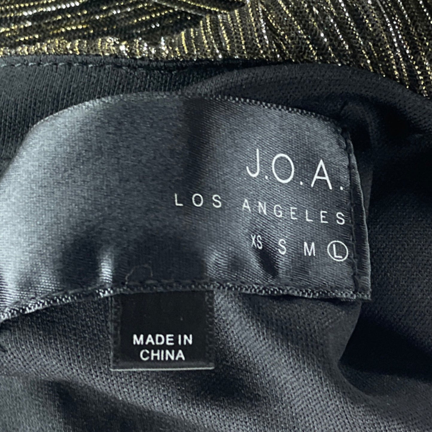 Vestido J.O.A Los Angeles Metalizado Dorado-Talla L