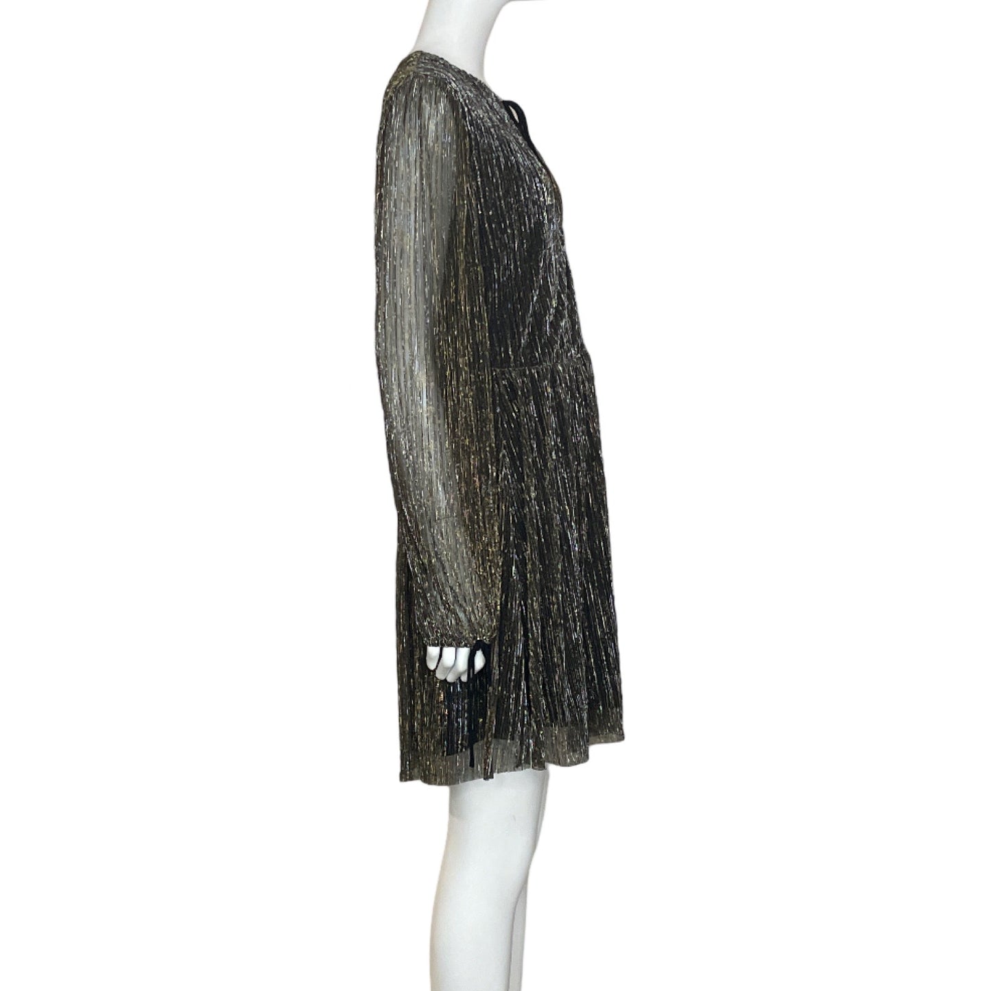 Vestido J.O.A Los Angeles Metalizado Dorado-Talla L