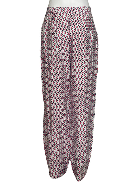 Pantalón Zara Estampado Rojo-Talla M