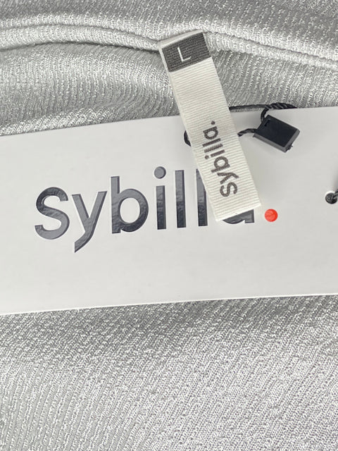 Vestido Sybilla Strapless Midi Gris-Talla L