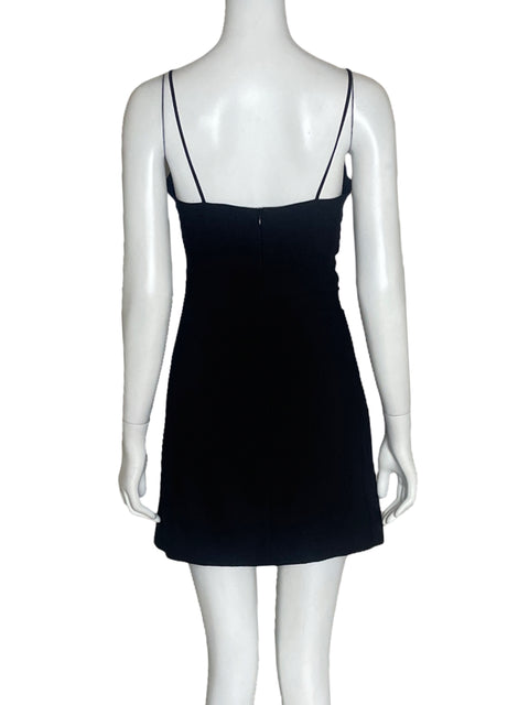 Vestido Zara Cut Out Mini Negro-Talla S