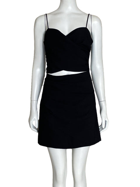 Vestido Zara Cut Out Mini Negro-Talla S