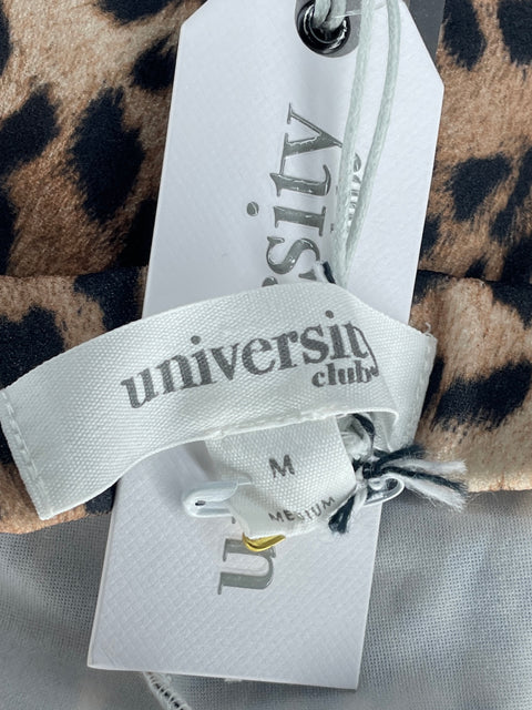 Pantalón University Club Animal Print Beige-Talla M