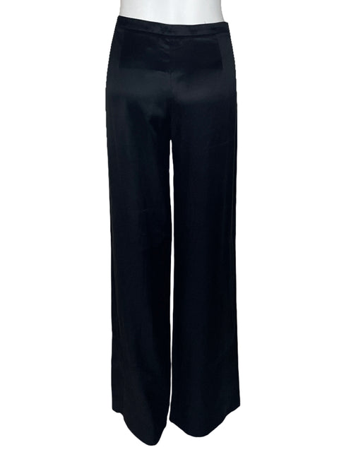 Pantalón Helmut Lang Recto Tiro Alto Negro-Talla 8