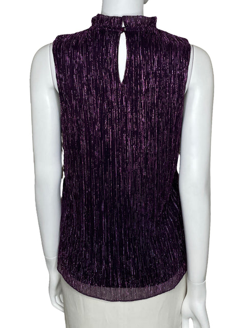 Top Adiva Metálico Sin Mangas Adiva Morado-Talla M