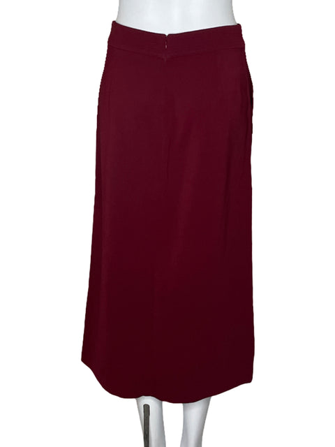 Falda A.L.C. Botones Bolsillo Rojo-Talla 2