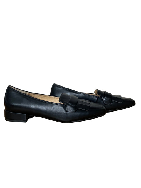 Calzado Adrienne Vittadini Geryl Kilt Fringe Loafers Negro-Talla 7