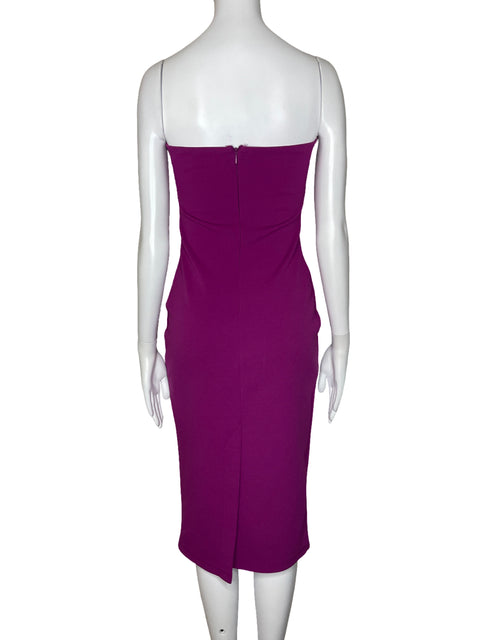 Vestido Topshop Strapless Lazo Rosado-Talla 6