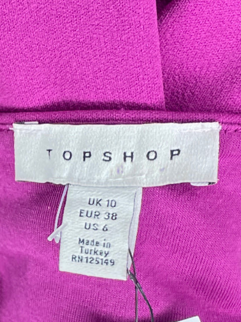 Vestido Topshop Strapless Lazo Rosado-Talla 6