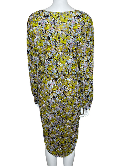 Vestido Vero Moda Drapeado Estampado-Talla L