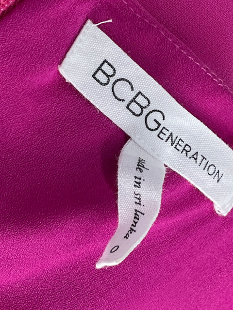 Vestido BCBG Maxi Vuelos Rosado-Talla 0