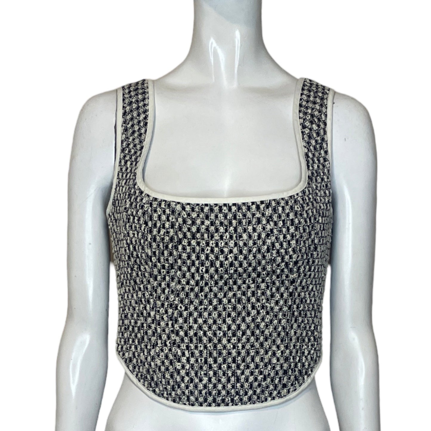 Top C/Meo Collective Lejido Negro-Talla M
