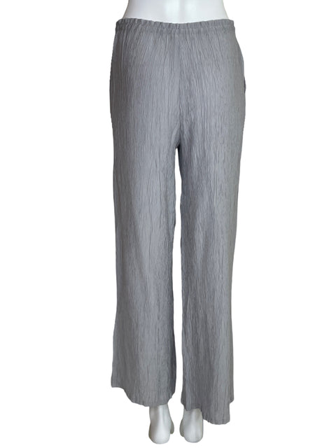 Pantalon Zara Crinkle Gris-Talla S