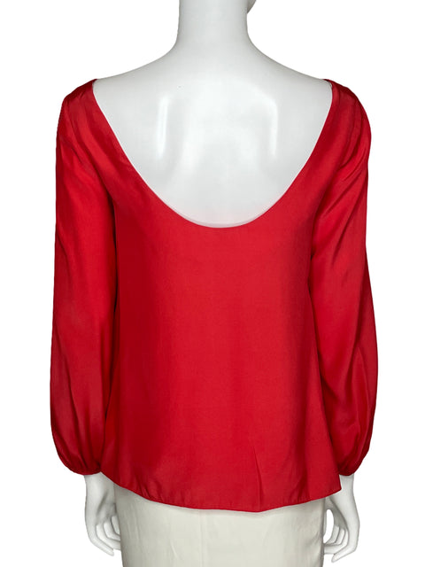 Blusa Alice & Trixie Satinada Naranja-Talla S