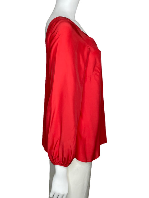Blusa Alice & Trixie Satinada Naranja-Talla S