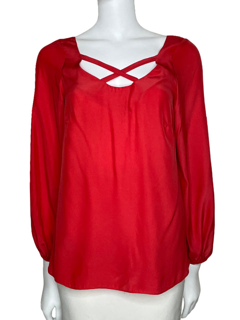 Blusa Alice & Trixie Satinada Naranja-Talla S
