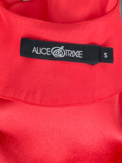 Blusa Alice & Trixie Satinada Naranja-Talla S