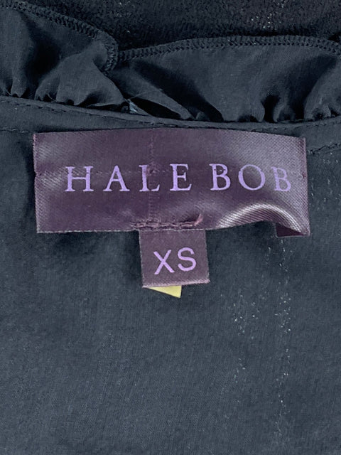 Blusa Hale Bob Manga Larga Negro-Talla XS